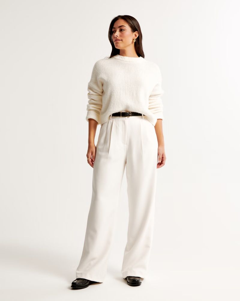 Women's Curve Love A&F Sloane Tailored Pant | Women's Sale | Abercrombie.com | Abercrombie & Fitch (UK)