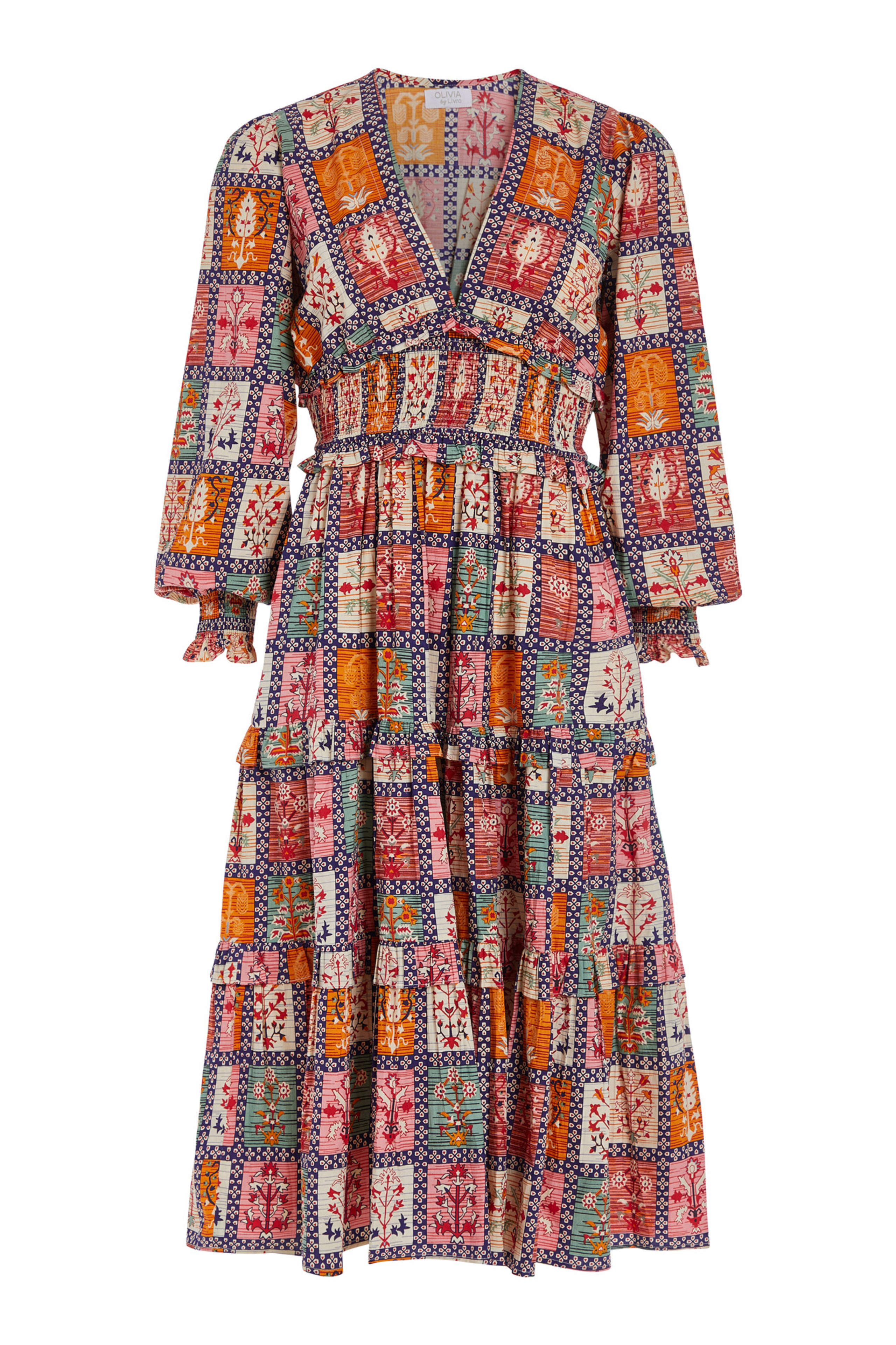 Olivia by Livro Sloan Dress, Harvest Grid | Monkee's of Mount Pleasant