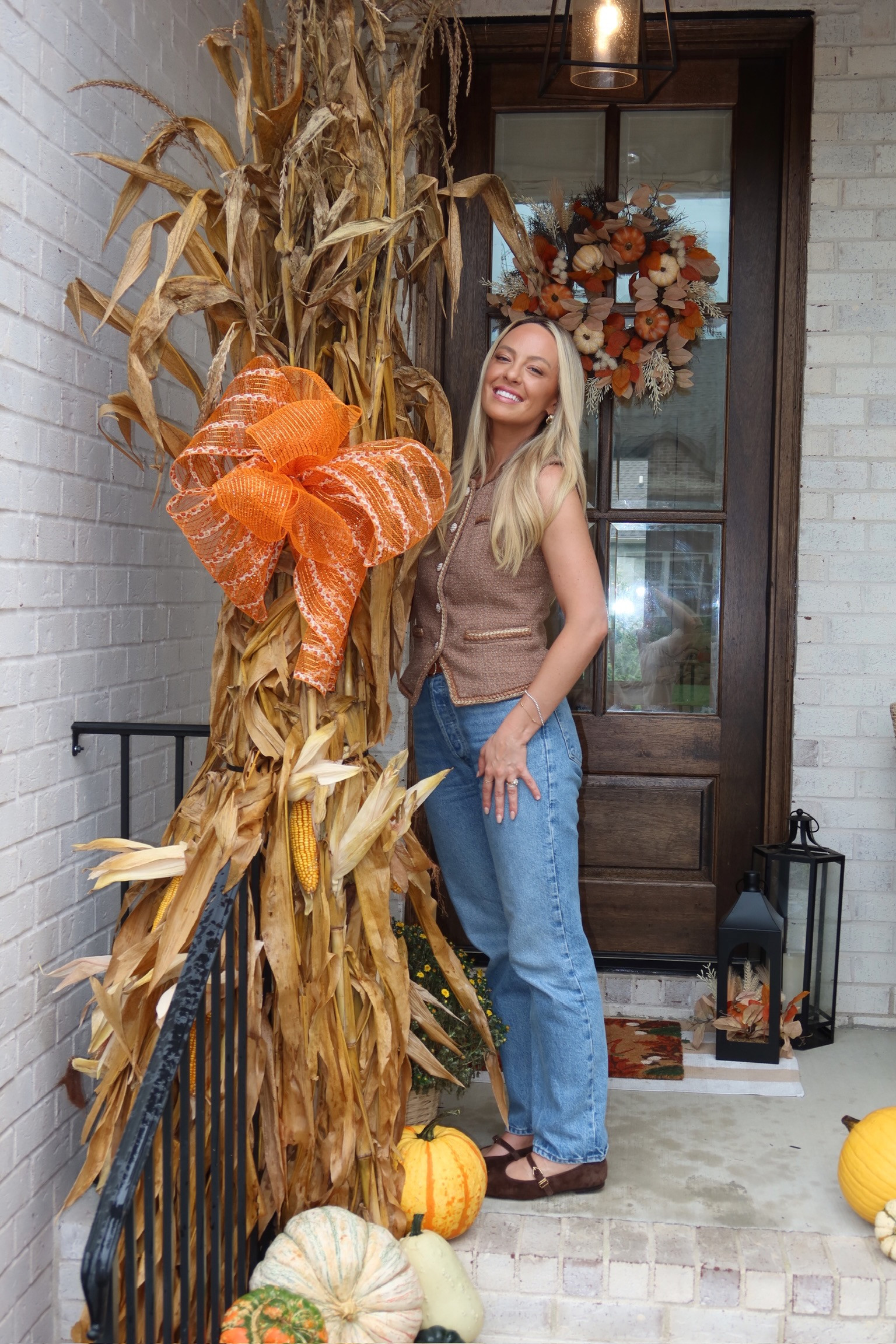 Fall outfit idea & fall porch styling 🍂

#LTKSeasonal #LTKootd #LTKdayinmylife