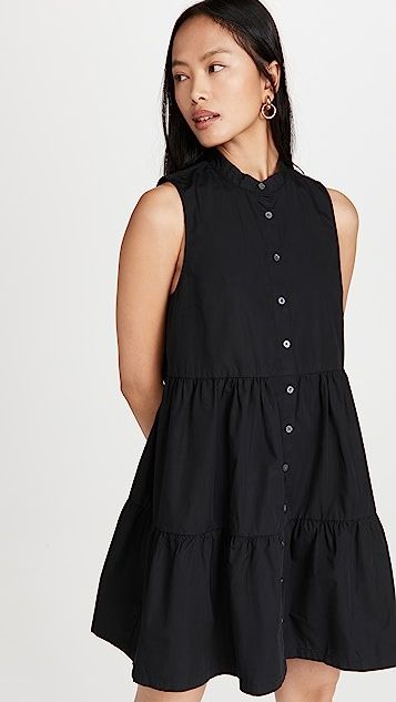 Banded Collar Tiered Dress | Shopbop