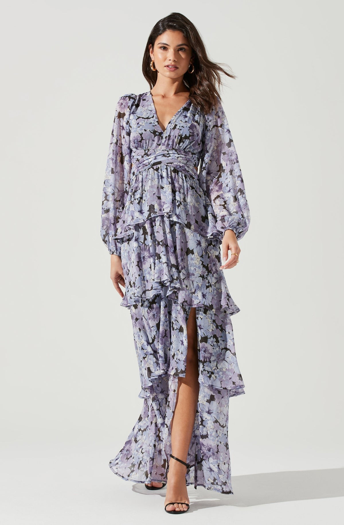 Anora Floral Tiered Maxi Dress | ASTR The Label (US)