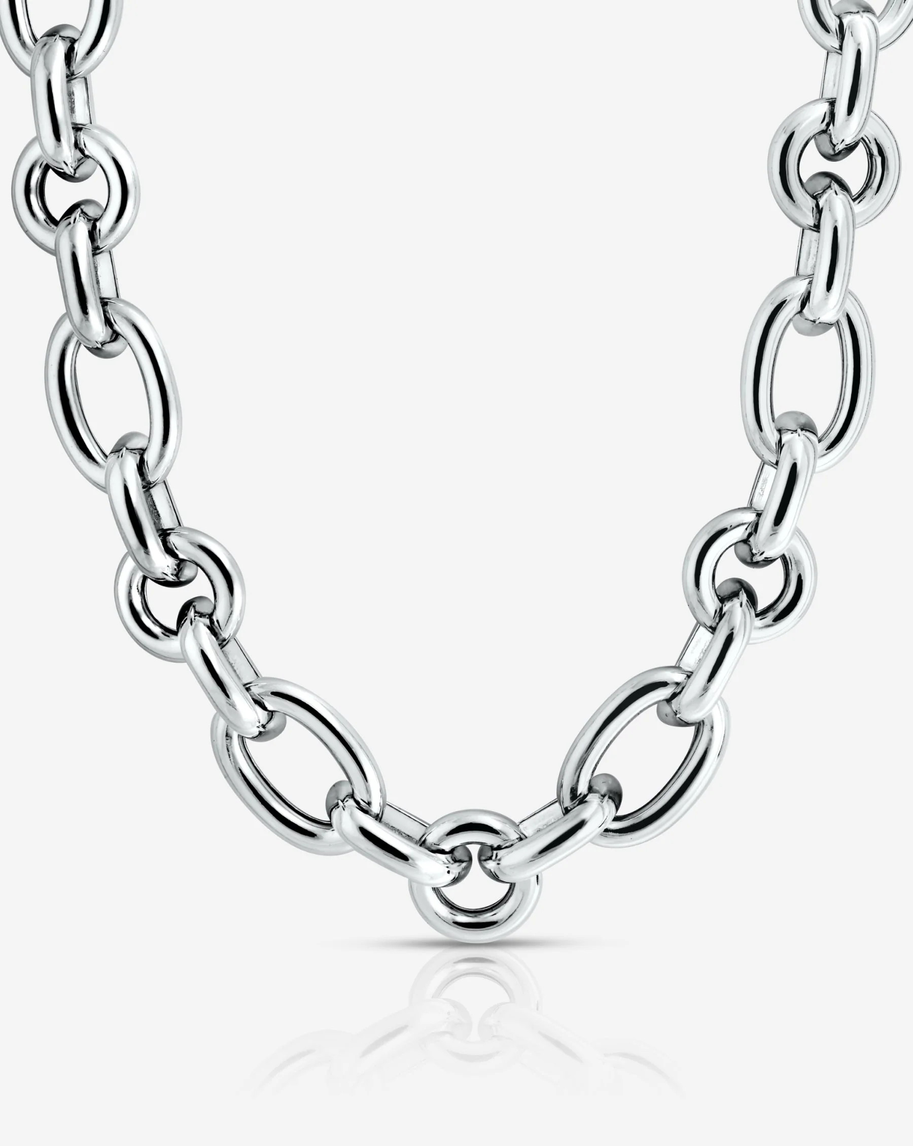 Sterling Silver - Oval Link Chain Necklace | Ring Concierge