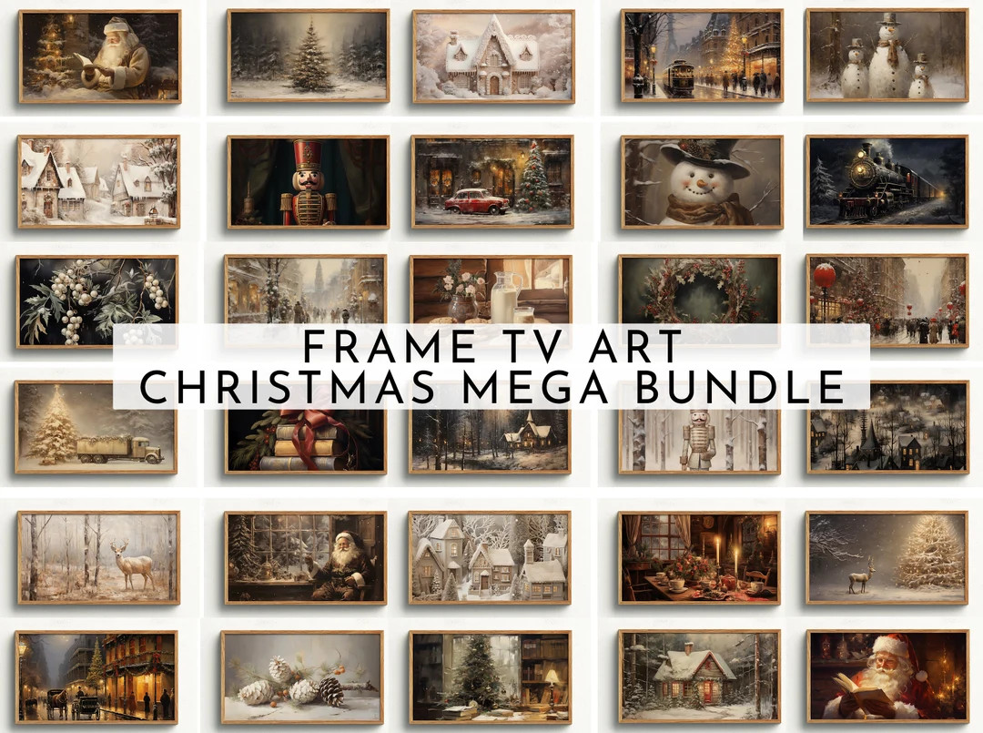 Samsung Frame TV Art Set Christmas Mega Bundle 144 Files - Etsy | Etsy (US)