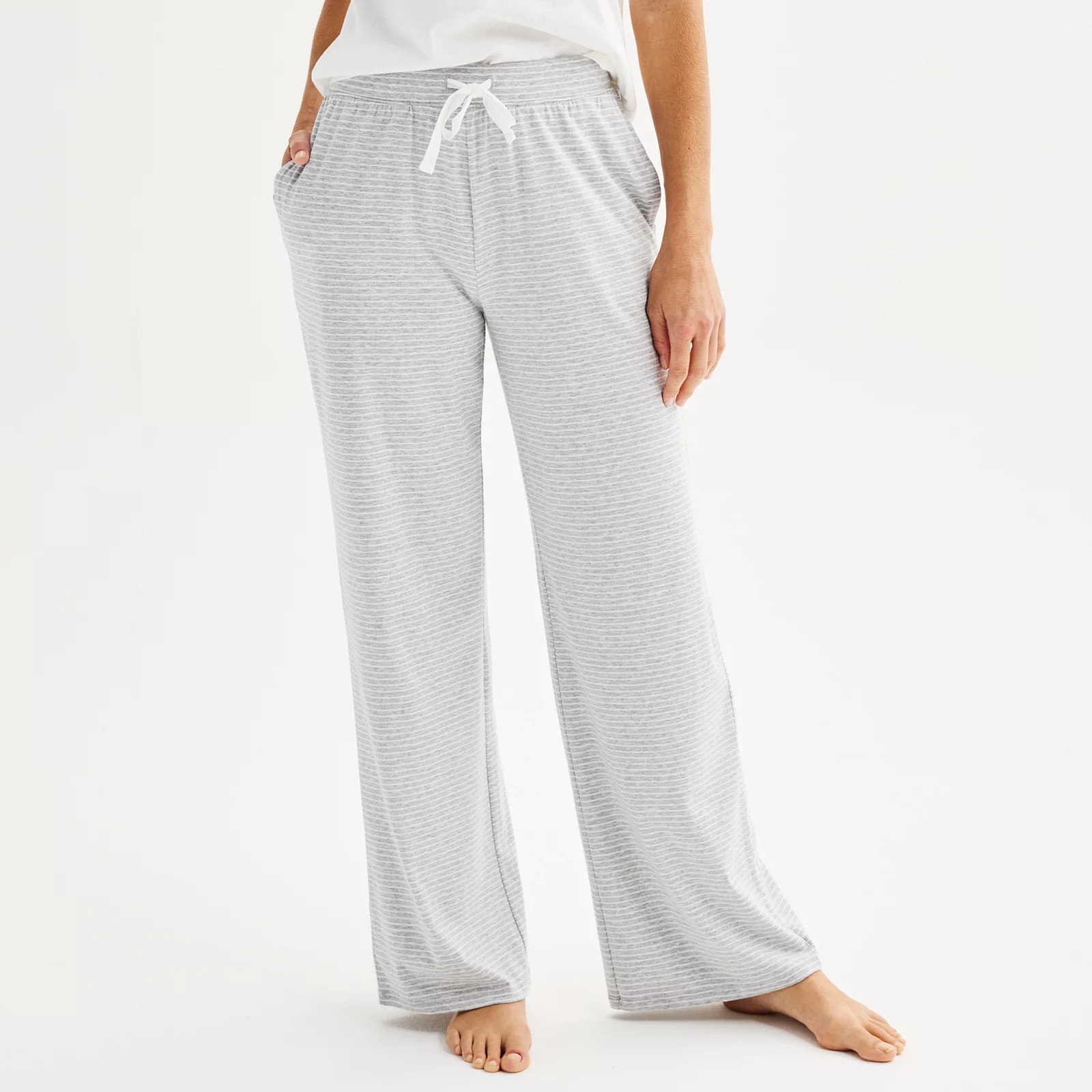 Women's Sonoma Goods For Life\u00ae Cotton Modal Open Hem Pajama Pants | Kohl's
