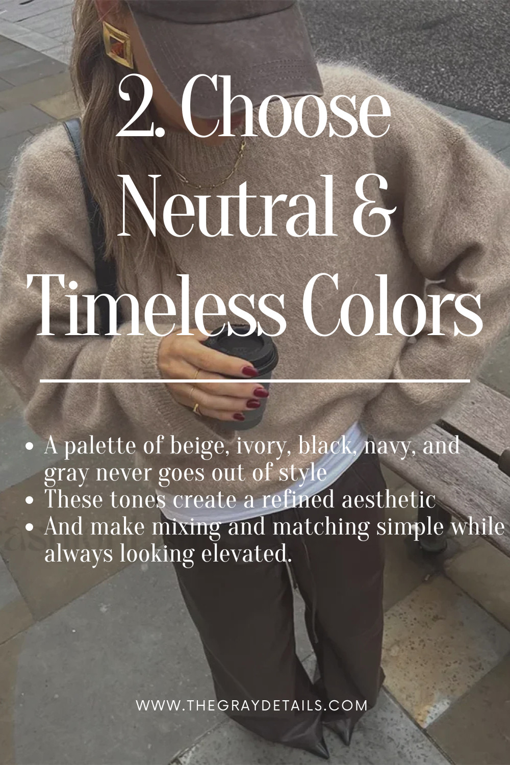 A palette of beige, ivory, black, navy, and gray never goes out of style
These tones create a refined aesthetic. And make mixing and matching simple while always looking elevated.
 

 #LTKSeasonal #LTKStyleTip #LTKWorkwear