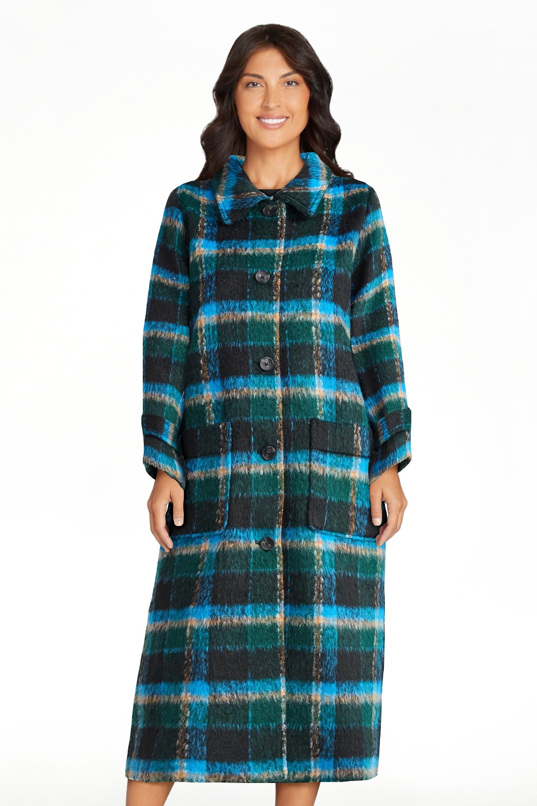 Free Assembly Women's and Women's Plus Long Wool Blend Coat, Sizes XS-4X | Walmart (US)