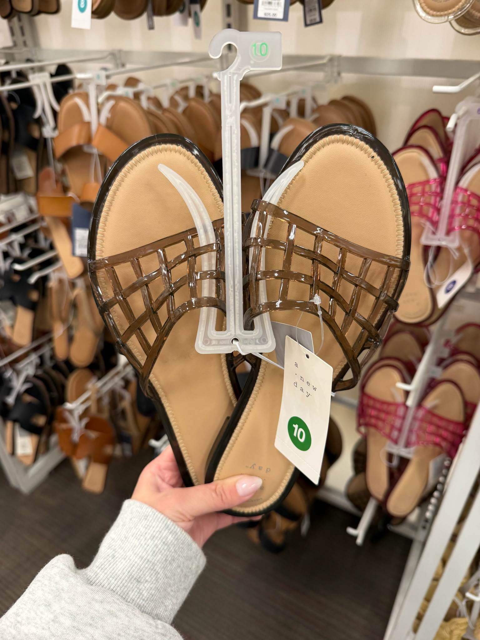 These might be my favorite jelly sandals I've spotted lately. They're giving designer-inspired summer sandals and would be so cute for vacations, beach days, and everyday outfits.

wedding guest dress summer, fathers day gift guide, summer outfits, summer dresses, country concert outfits, fathers day gifts, date night outfits, travel outfits, concert outfits, business casual workwear, jelly sandals, summer sandals, vacation style, target shoes, affordable fashion, target finds, summer essentials 

 #LTKootd #LTKSeasonal