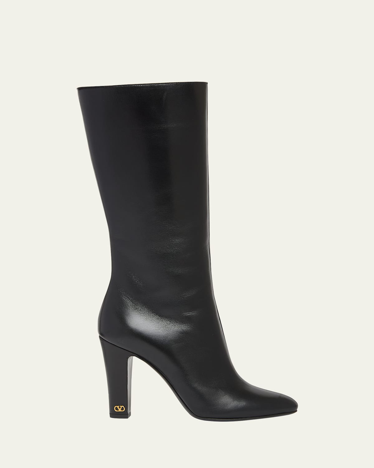 100mm Hotty Leather Mid-Calf Boots | Bergdorf Goodman