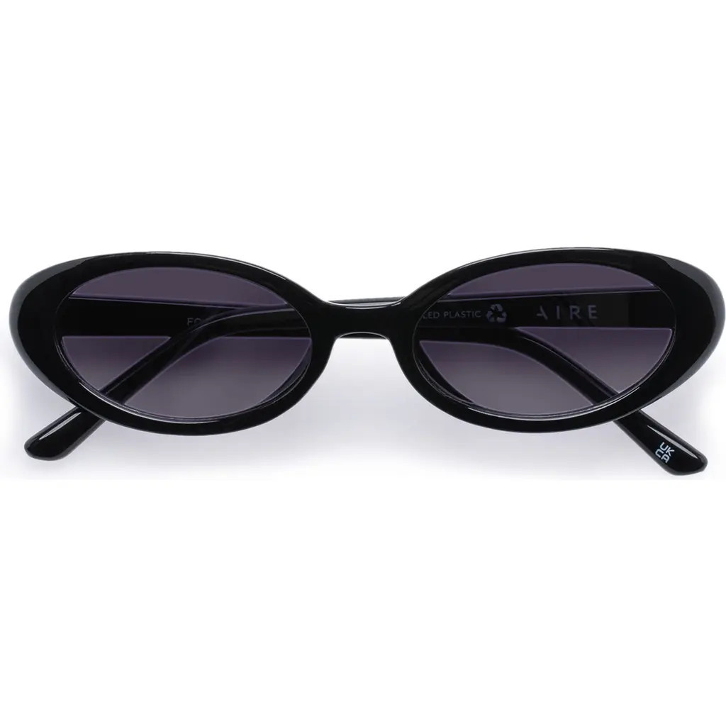 AIRE Fornax 53mm Oval Sunglasses in Black at Nordstrom | Nordstrom