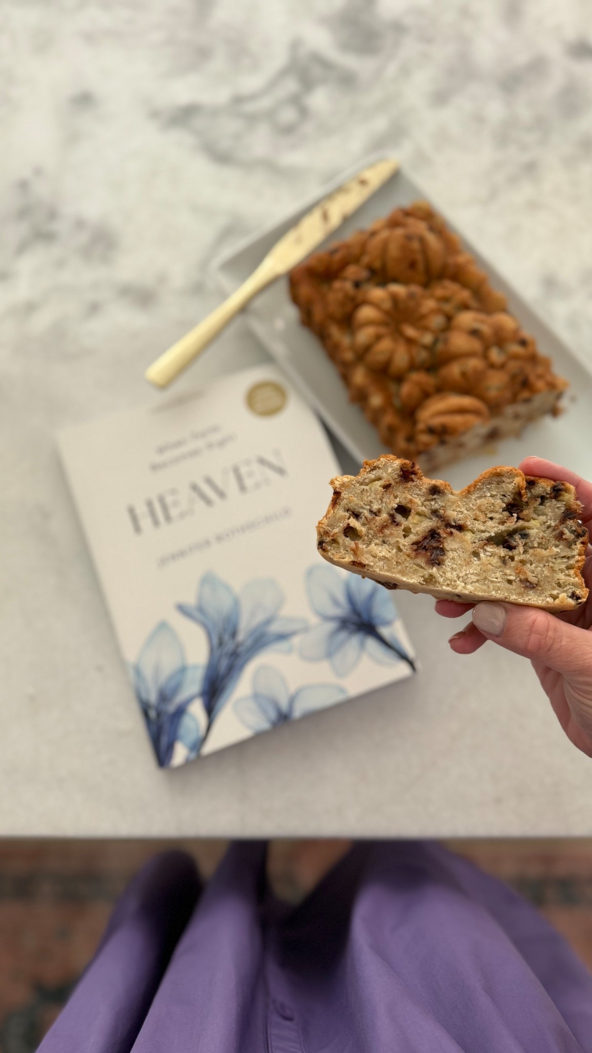 Looking for a great devotion and a gluten free banana bread? Got you covered! 

3 ripe bananas
1/2 tsp vanilla 
1 egg
3 tbsp coconut oil, melted
3/4c milk
1/4c granulated sugar
1/4c light brown sugar
3 cups GF bread flour (used King Arthur)
3 1/2tsp baking powder
3/4tsp salt
1/2tsp cinnamon 
1/2c mini chocolate chips, semi-sweet chocolate 

Mash up bananas and mix in wet ingredients, set aside. In a separate bowl, add dry ingredients minus chocolate chips and stir to mix before adding to wet ingredients. Stir banana bread batter then fold in chocolate chips. 

Bake at 350 for 35-40 minutes, until top is lightly brown and tooth pick comes out clear. Allow to cool completely before cutting and enjoying!

#LTKFamily #LTKHome #LTKSeasonal