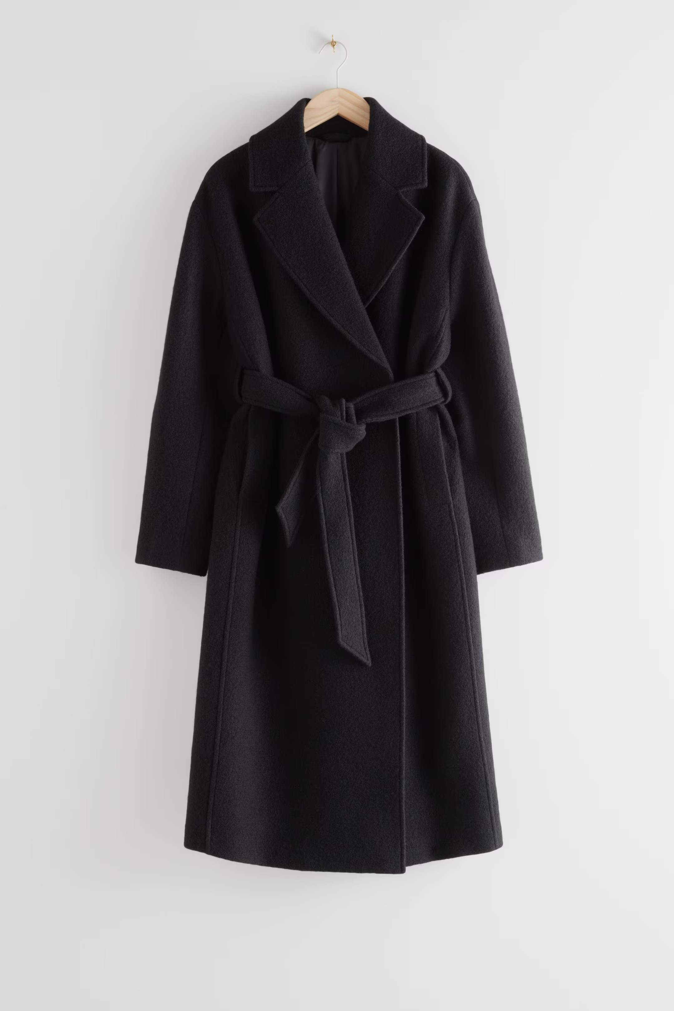 Voluminous Belted Wool Coat | H&M (UK, MY, IN, SG, PH, TW, HK)