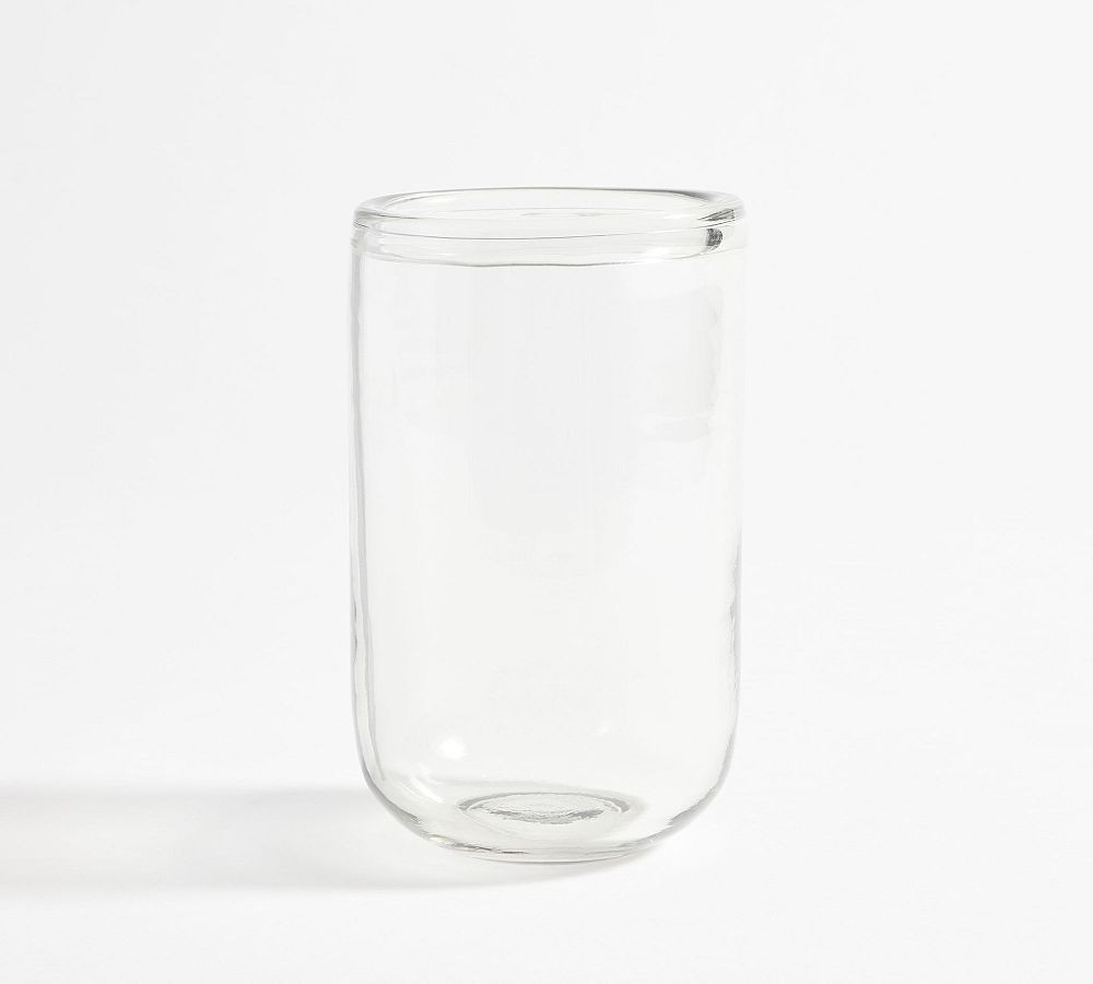 Brie Handcrafted Glass Hurricane Candleholder | Pottery Barn (US)