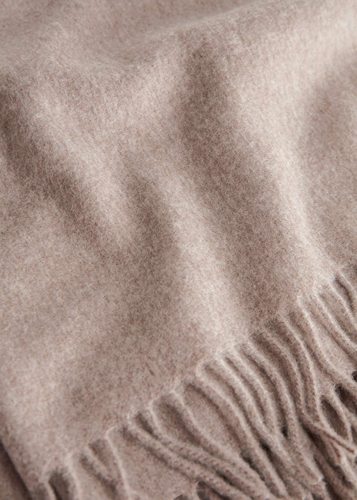 Fringed Wool Blanket Scarf | & Other Stories UK