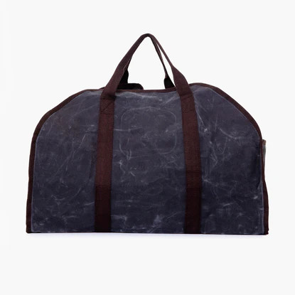 Slate Waxed Canvas Log Carrier | Tuckernuck (US)