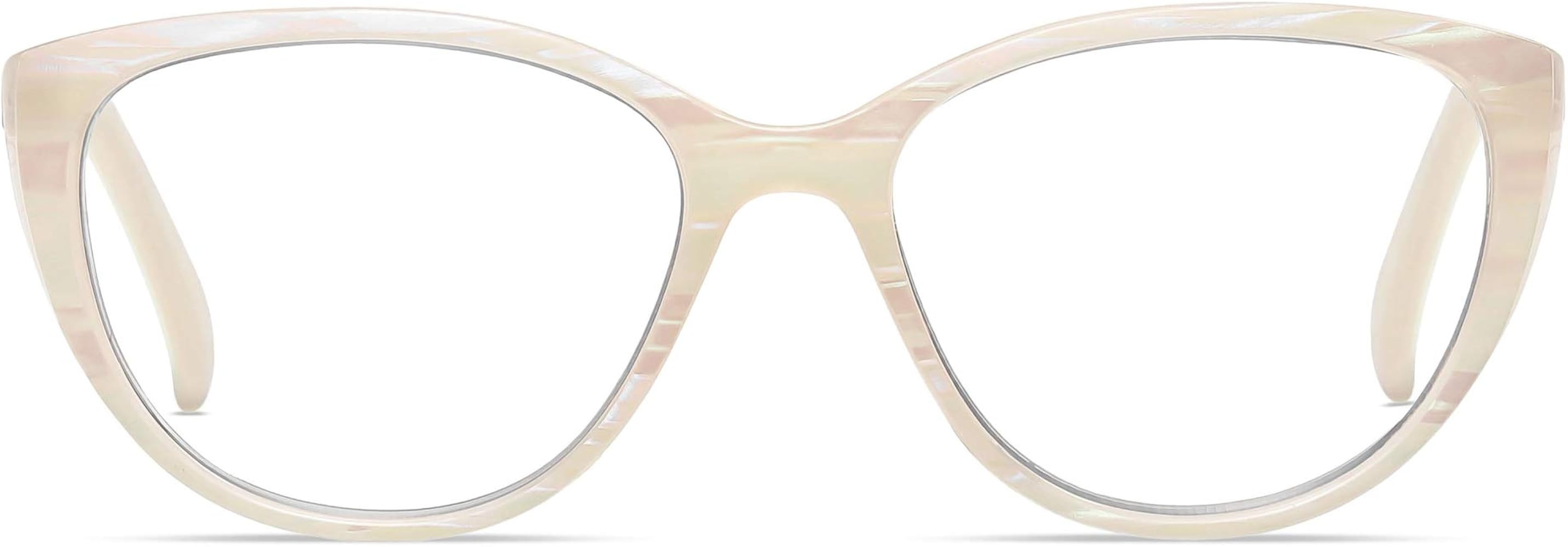 AMOMOMA Fashion Cat Eye Ladies Spring hinge Readers,Blue Light Blocking Computer Reading Glasses ... | Amazon (US)