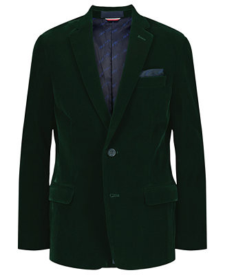 Tommy Hilfiger Boys' 8-20 Velvet Notch Lapel Collar Sportcoat - Macy's | Macy's