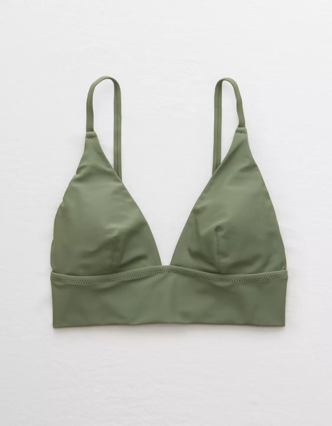 Aerie Longline Triangle Bikini Top | American Eagle Outfitters (US & CA)