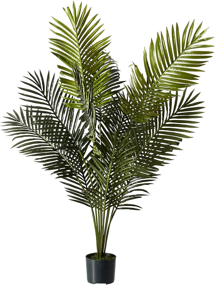 Nearly Natural - 5259 5ft. Paradise Palm Artificial plant, 46x44x60, Green | Amazon (US)