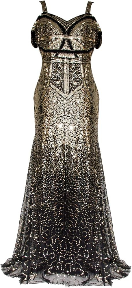 FAIRY COUPLE Women‘s Maxi Dress Evening Formal Long Dress       
Material: Polyester | Amazon (US)