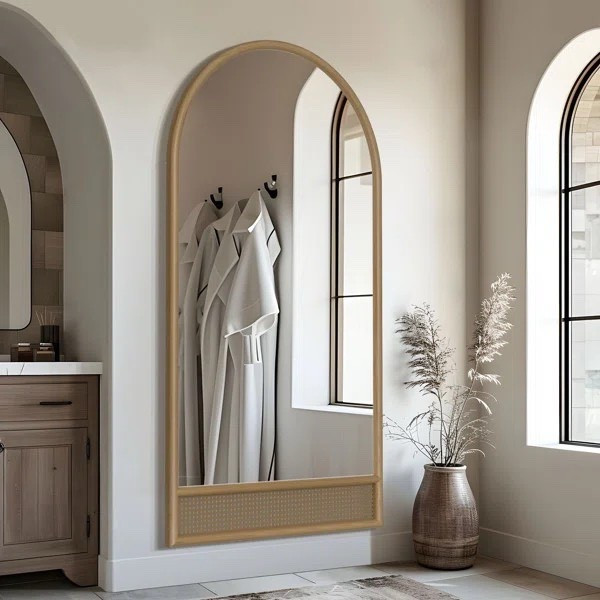 Design your home with an Arched Rattan Wood Mirror is ON SALE and is under $300.

Keywords: Wall mirror, wood mirror, full-length mirror, vintage mirror 

#LTKHome #LTKSaleAlert #LTKSeasonal