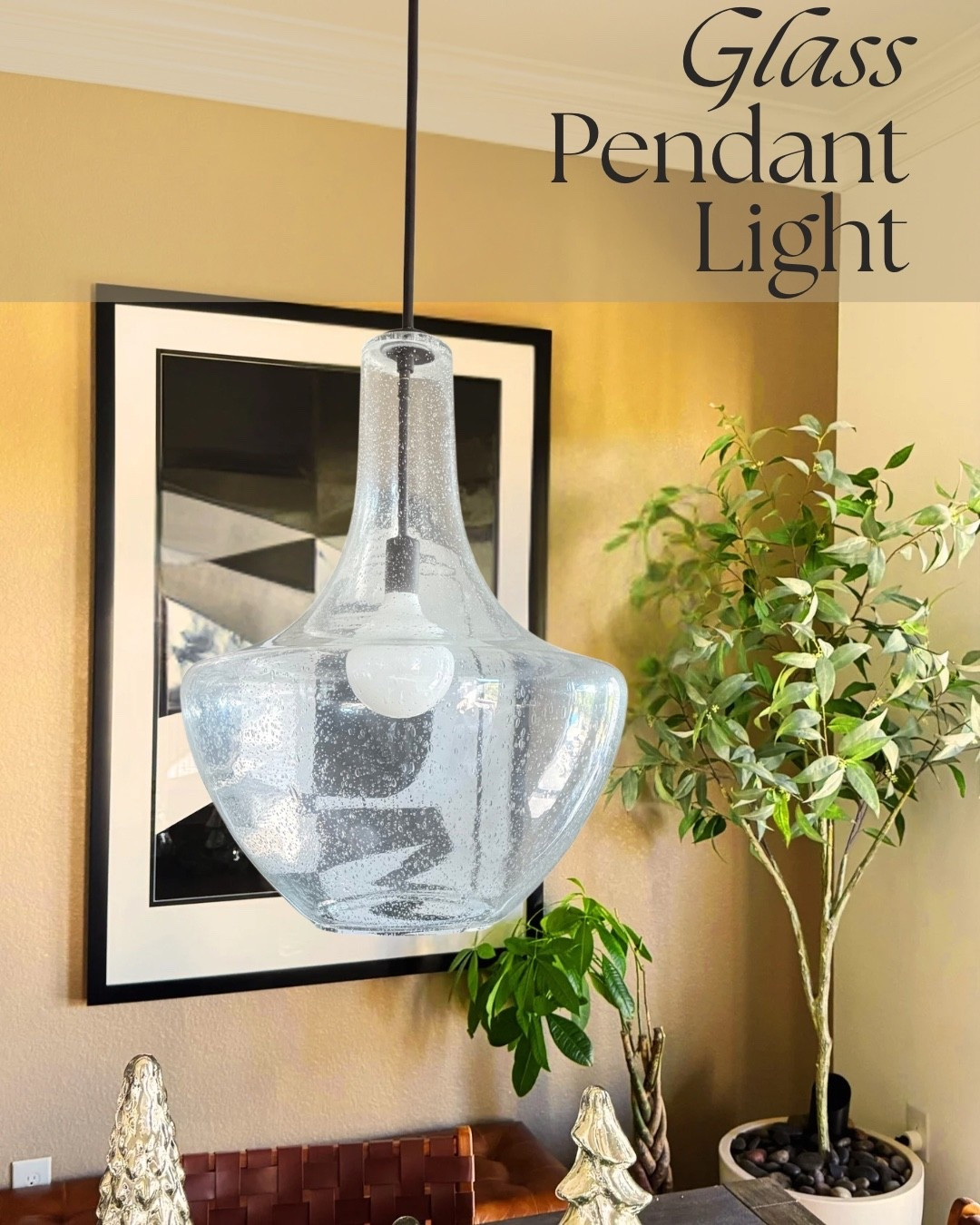 Clear seeded glass pendant lighting that keeps your space feeling open and warm at the same time. The seeded glass gives off the prettiest glow and the curved shape works with both modern and classic decor. A simple swap that instantly lifts the whole room.

#LTKHome