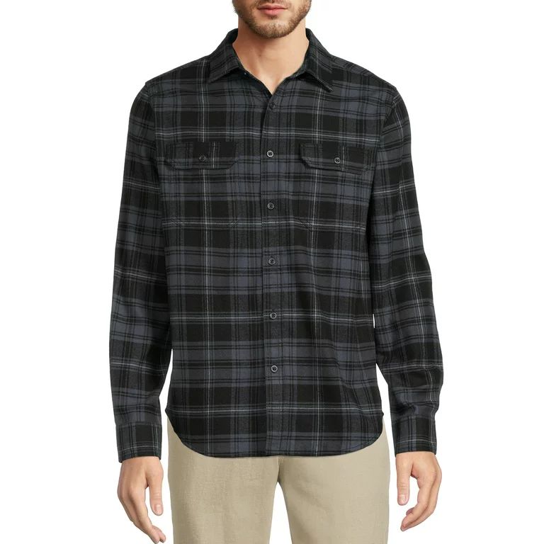 George Men’s Flannel Shirt with Long Sleeves | Walmart (US)