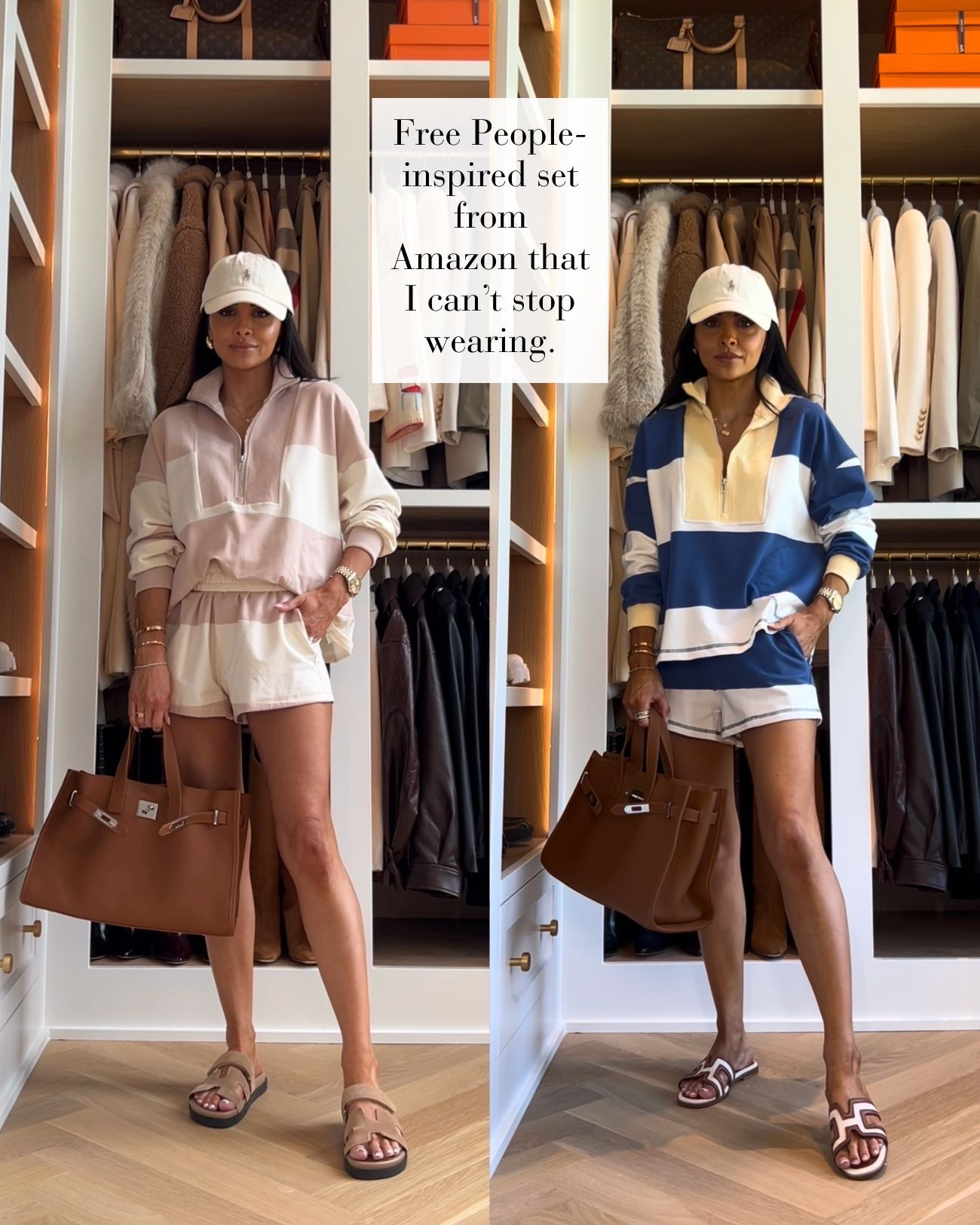 Loved this chic Amazon lounge set so much i bought it in 2 colors! It looks just like free people for much less. Paired it with my Amazon Hermes tote and Hermes inspired slides.

#LTKActive #LTKmomlife #LTKSeasonal