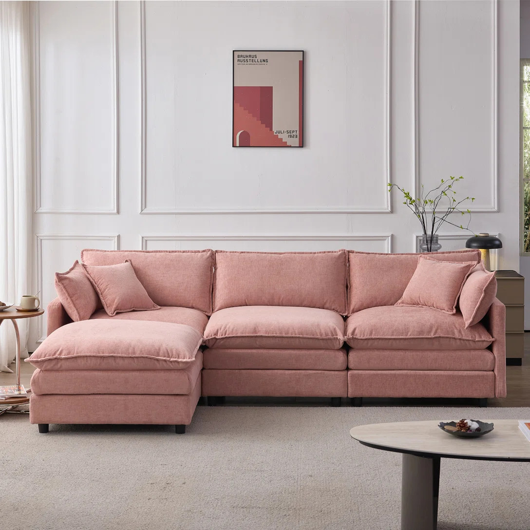 Modular 3 Seater with Ottoman | Wayfair North America