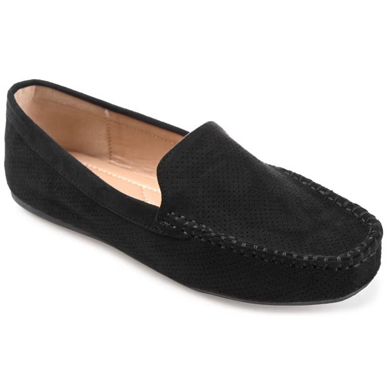 Journee Collection Womens Halsey Comfort Insole Slip On Round Toe Loafer Flats | Target