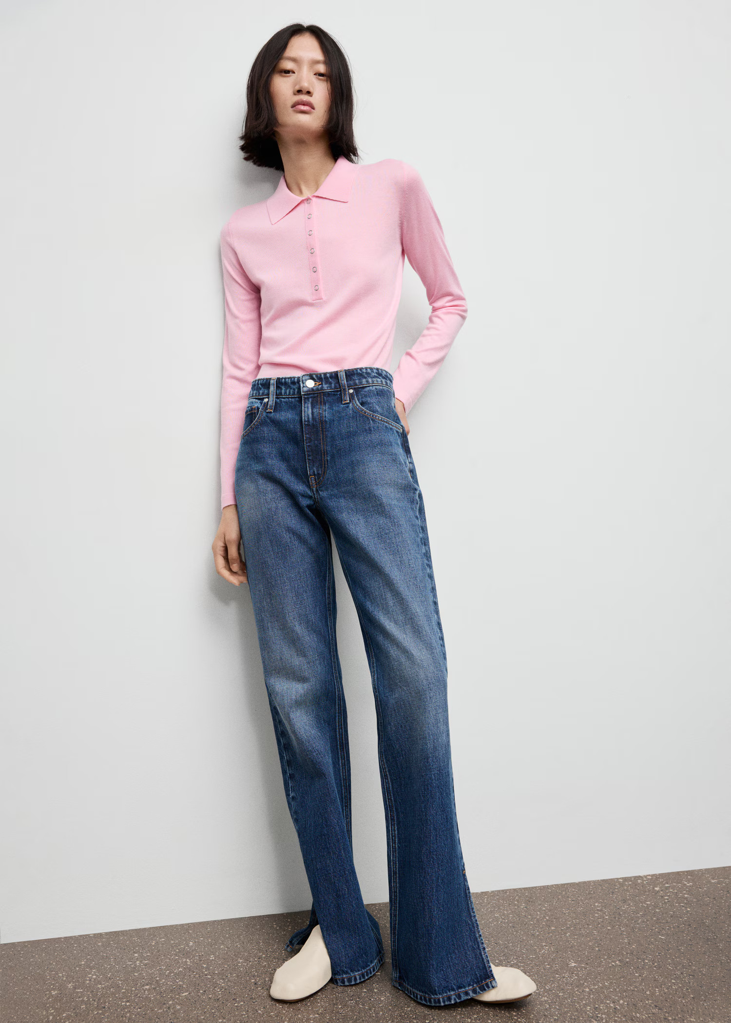 Long-sleeved polo-neck sweater | Mango (US/MX/AU)