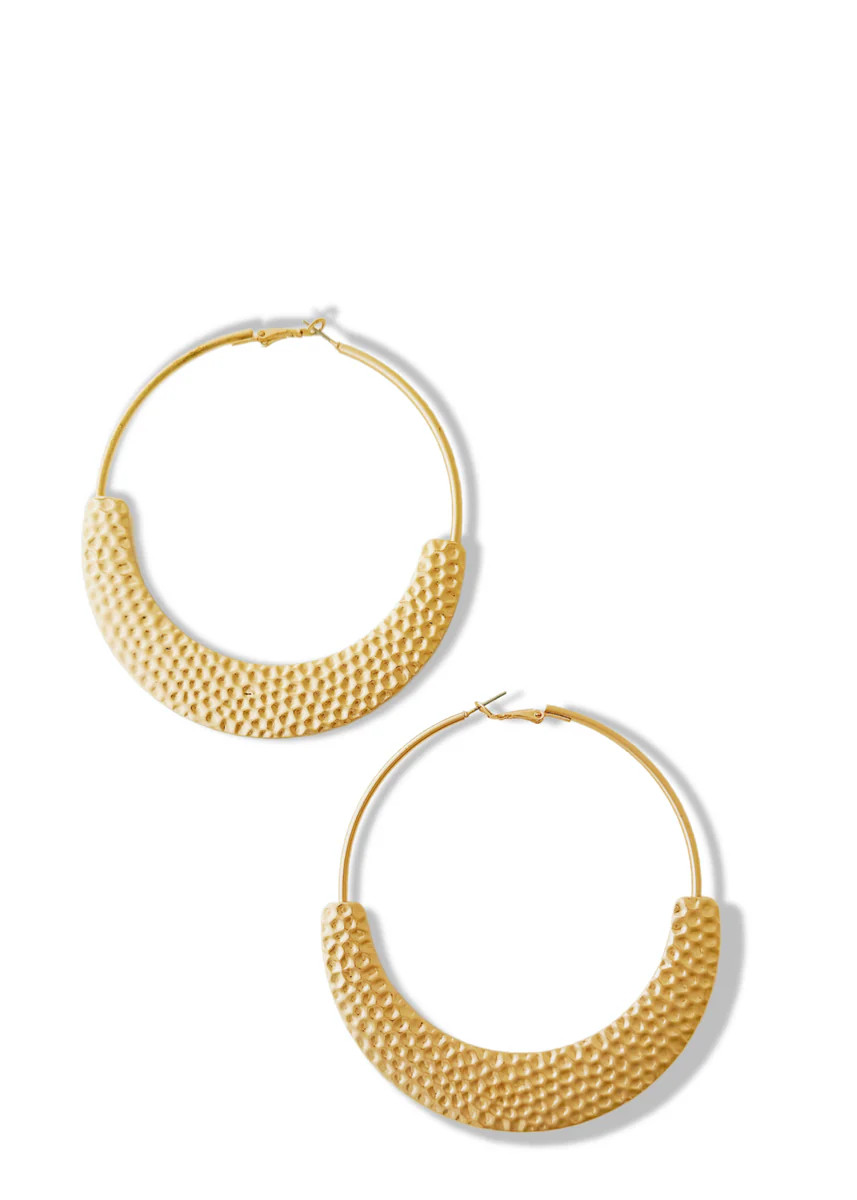 TARLO STATEMENT HOOP EARRINGS | Pebby Forevee