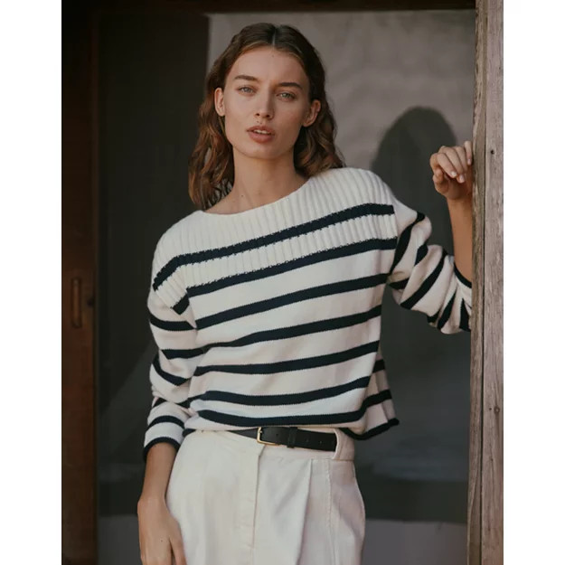 Wool Rich Breton Stripe Jumper | The White Company UK & ROW