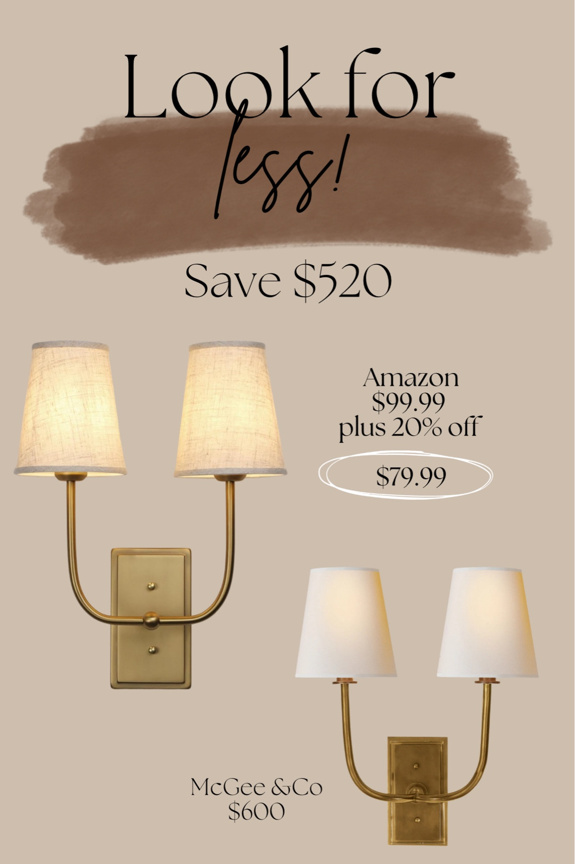 Absolute steal of a deal!!
Looks nearly identical to the McGee and Co sconce for $520 less!! 🤯

#LTKSaleAlert #LTKHome