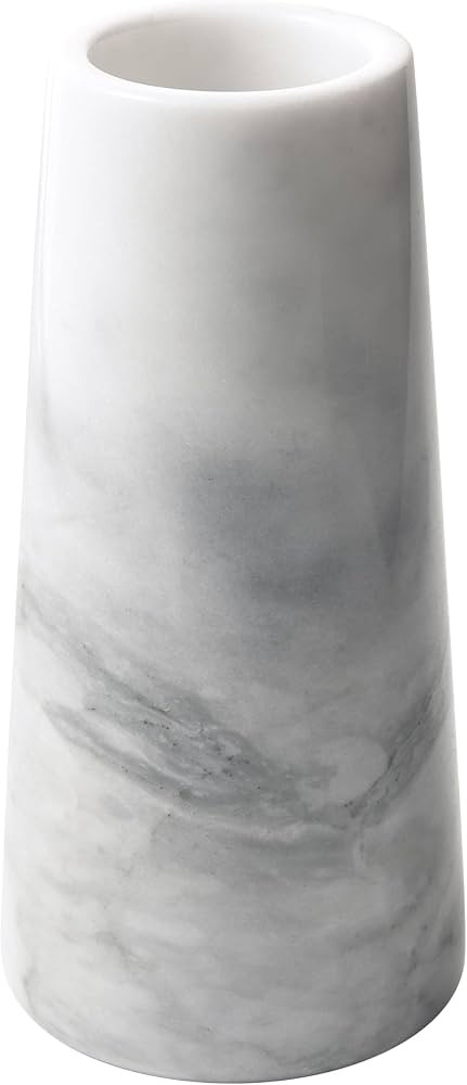 A Grade Natural Marble White Flower Vase, Finely Polished Stone White Vase, Decorative Modern Flo... | Amazon (US)
