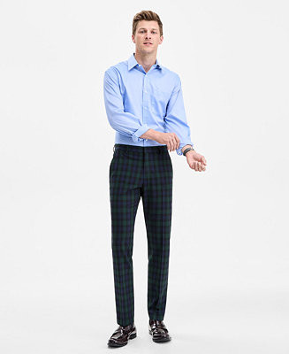 Tommy Hilfiger Men's Tartan Modern-Fit Dress Pants - Macy's | Macy's