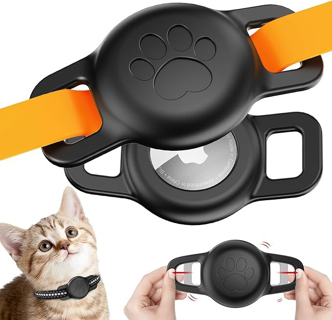 2Pack Airtag Cat Collar Holder, IPX8 Waterproof Airtag Holder for Cat Collar, Small Dog Airtag Ho... | Amazon (US)