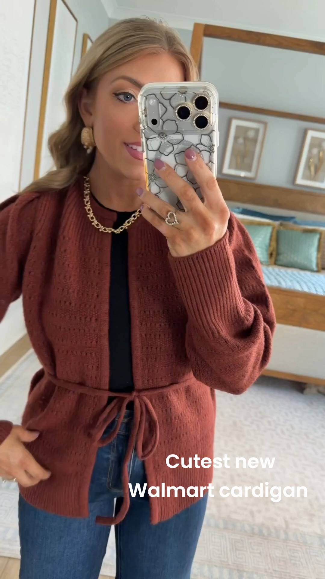 This NEW Walmart cardigan is giving the prettiest fall color! 🤎 The rich rust brown, tie waist + textured knit make it look so elevated, and I love it styled simply with cuffed jeans and leopard sneakers. Such an easy Walmart fall outfit for everyday wear, school drop-off, errands or weekend plans—and every piece looks WAY more expensive than it is!

#walmartfashion #walmartfinds #walmartnewarrivals #walmartstyle #walmartcardigan #fallfashion #falloutfit #affordablefashion #affordablestyle #cardiganoutfit #casualfalloutfit #walmartclothing #momstyle #everydaystyle

#LTKootd #LTKPetite