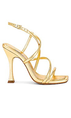 Schutz Lovi Sandal in Ouro from Revolve.com | Revolve Clothing (Global)