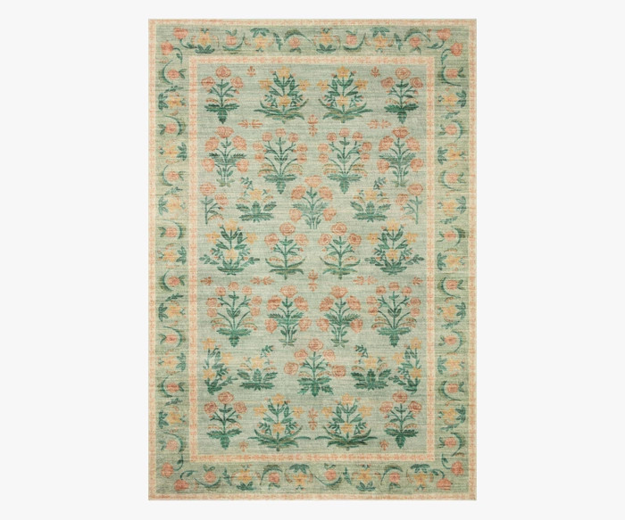 Eden Mughal Rose Printed Rug | Rifle Paper Co.