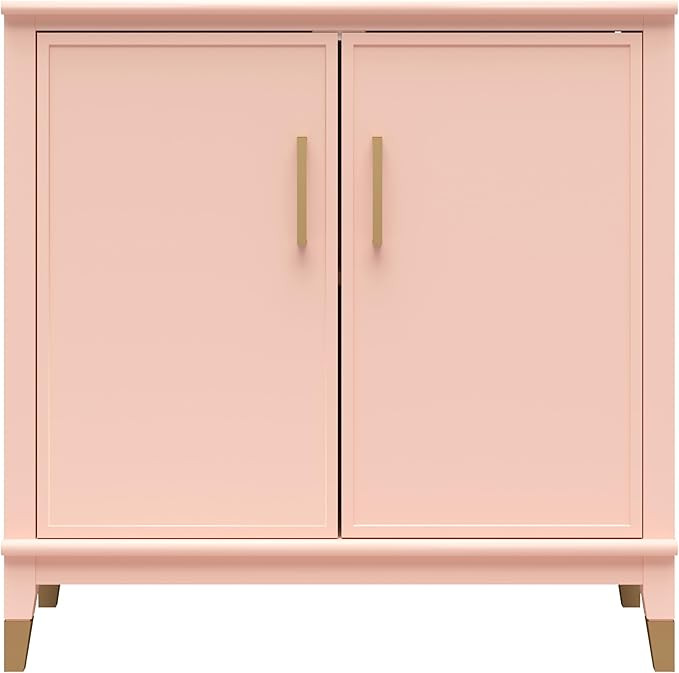 CosmoLiving by Cosmopolitan Westerleigh 2-Door Accent Cabinet, Pale Pink | Amazon (US)