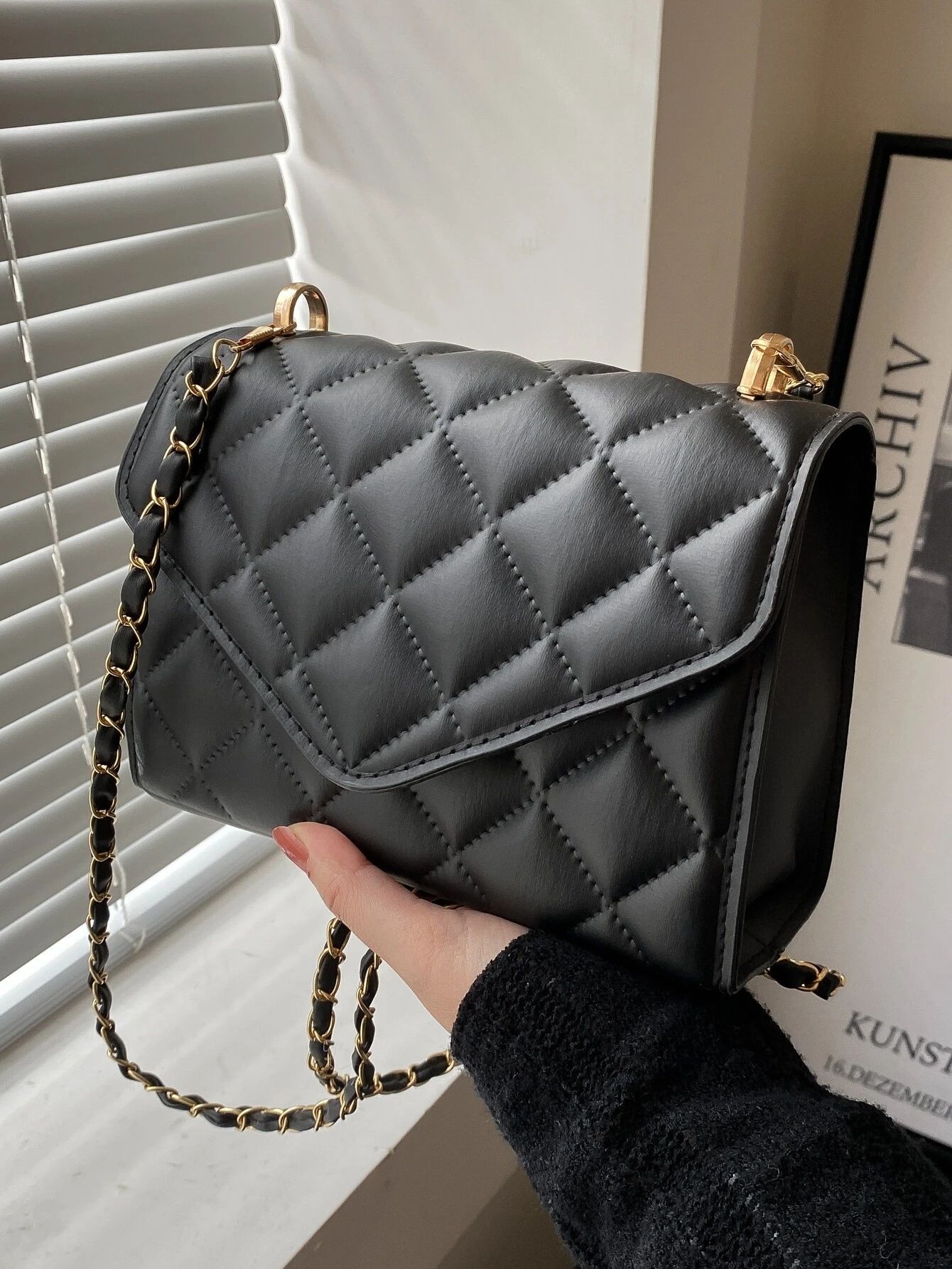 Mini Quilted Flap Chain Square Bag | SHEIN