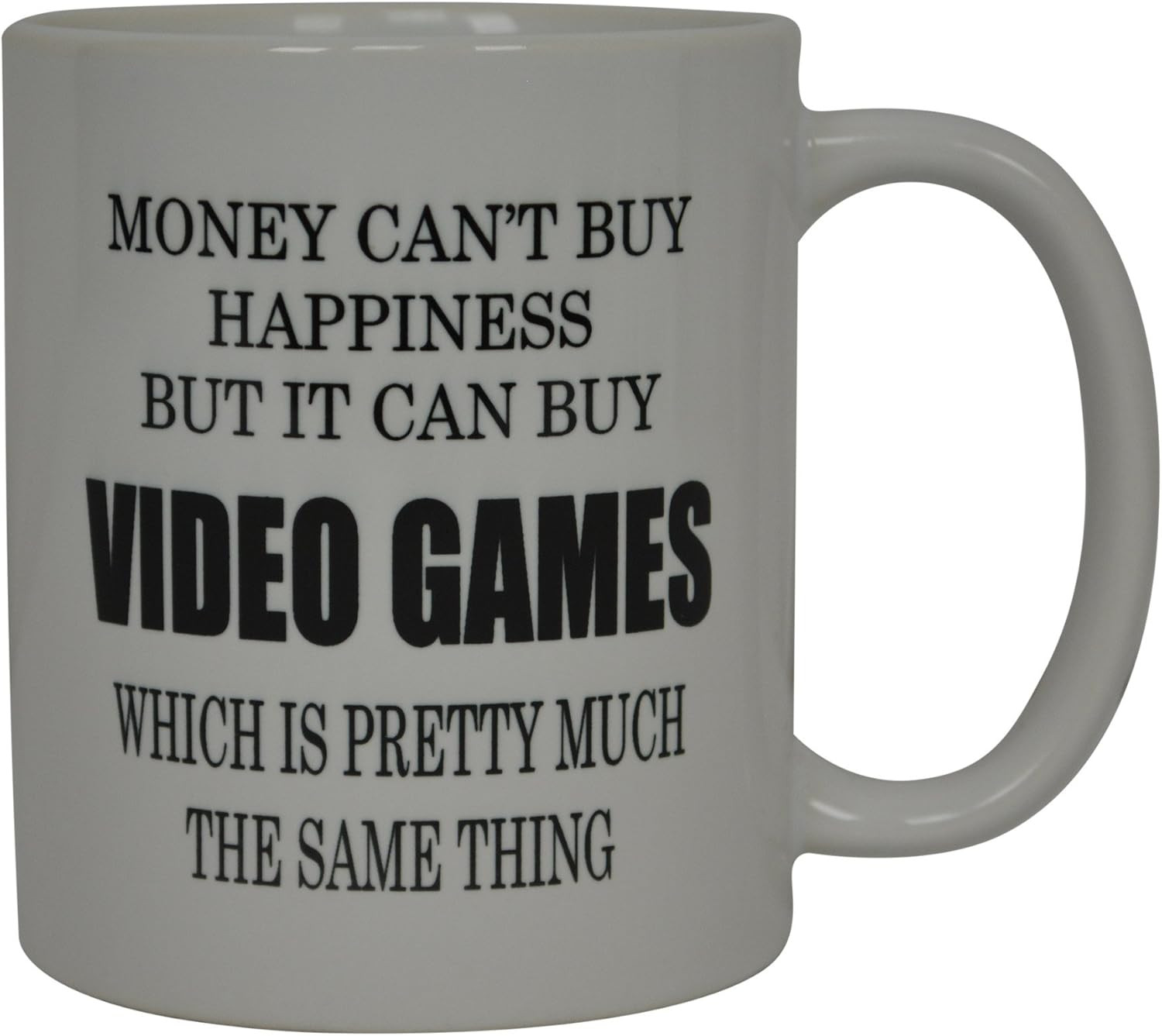 Rogue River Tactical Best Funny Coffee Mug Money Can't Buy Happiness But It Buys Video Games Game... | Amazon (US)