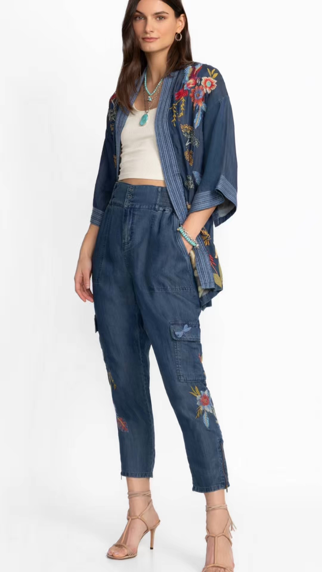 Smocked Cargo Pant 
Featuring an elastic waist and tapered legs with zippers at the ankles. 

#LTKMidsize #LTKSaleAlert #LTKStyleTip