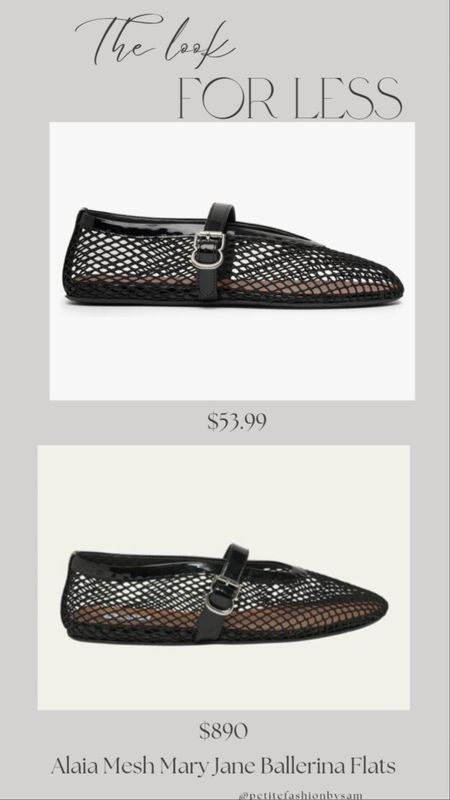 This might be my FAVORITE Look for LessIf the price wasn't listed I don't think I could tell you which one was more expensive. The price of the Amazon dupe is insane#meshballetflats #amazonfashion #amazonstyle #lookforless 

#LTKSeasonal #LTKOver40 #LTKStyleTip