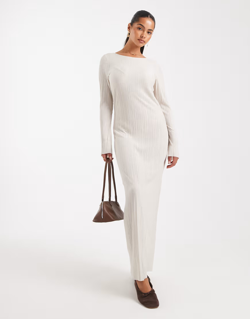 Vero Moda textured jersey maxi dress in white | ASOS (Global)