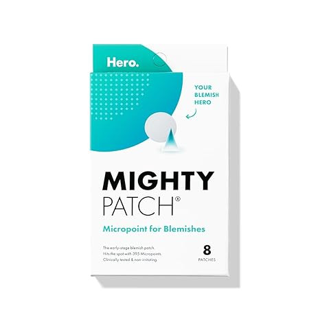 Mighty Patch Micropoint Large Hydrocolloid Pimple Patches for Face Blemishes from Hero Cosmetics,... | Amazon (US)