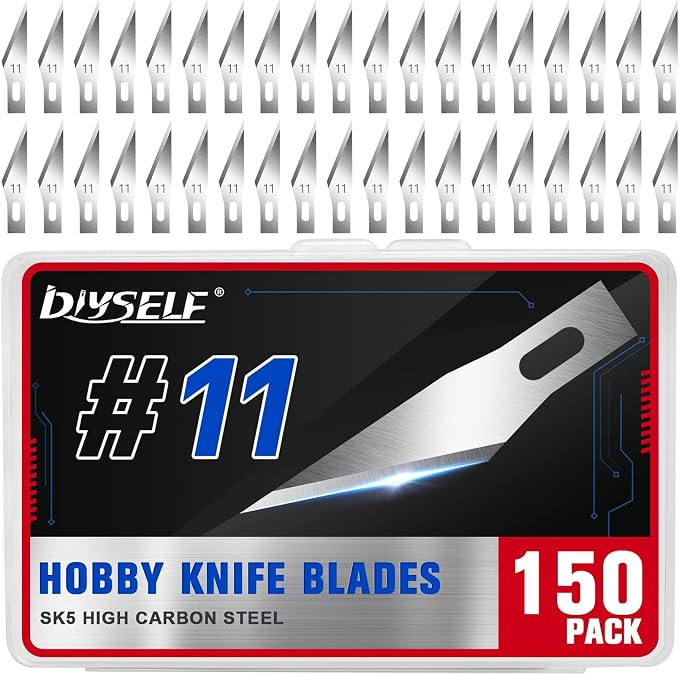 DIYSELF 150 PCS Exacto Knife Blades, Hobby Knife Blades, High Carbon Steel Blades for Craft, Hobb... | Amazon (CA)