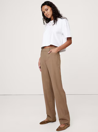 Siena Straight Italian Wool Pant | Banana Republic (US)