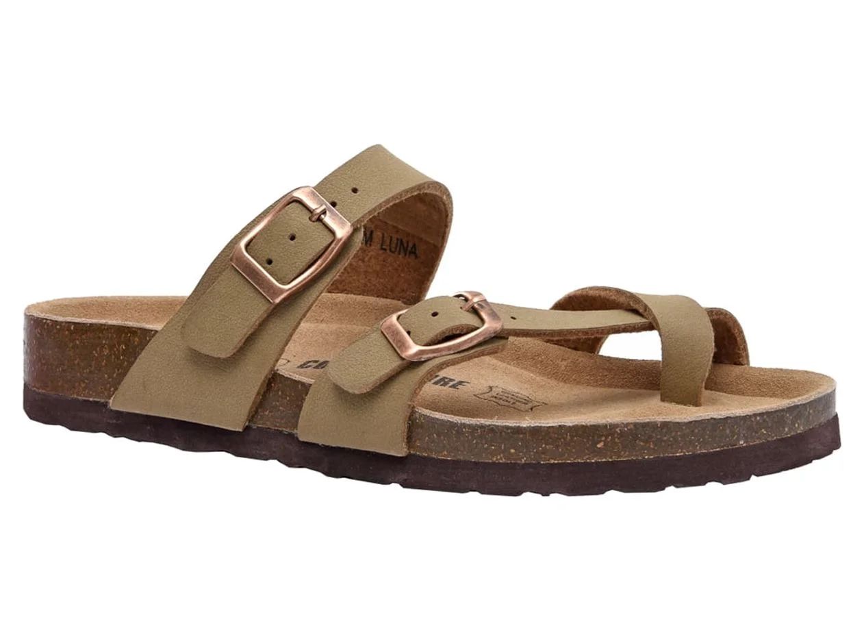 CUSHIONAIRE Women's Luna Cork Footbed Sandal with +Comfort | Walmart (US)