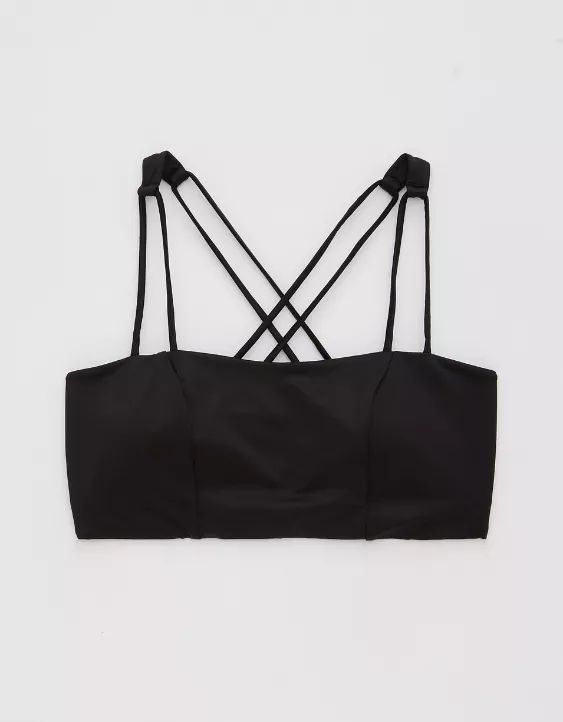 OFFLINE By Aerie Liquid Shine Strappy Sports Bra | American Eagle Outfitters (US & CA)